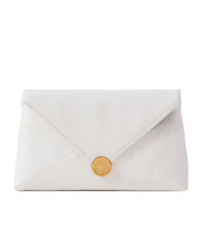Dries Van Noten Leather Clutch In White