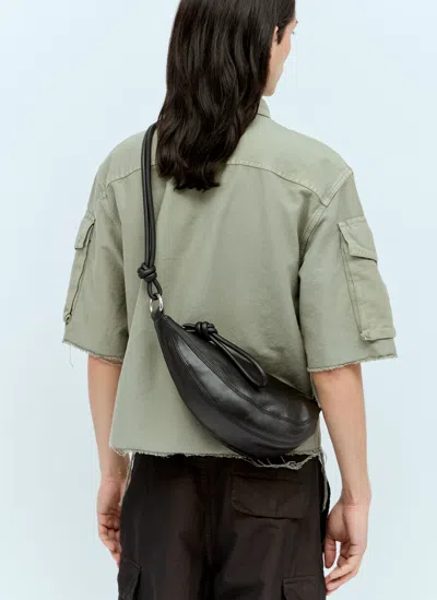 Dries Van Noten Leather Crossbody Bag In Brown