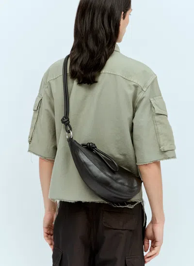 Dries Van Noten Leather Crossbody Bag In Black