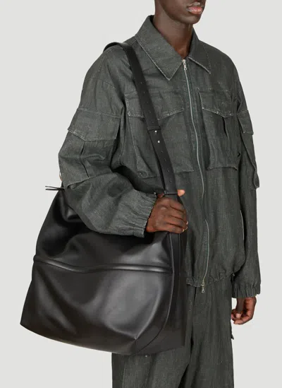 Dries Van Noten Leather Crossbody Bag In Black