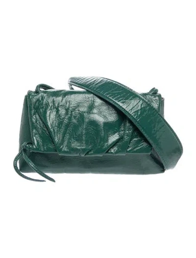 Pre-owned Dries Van Noten Leather Crossbody Bag In Green