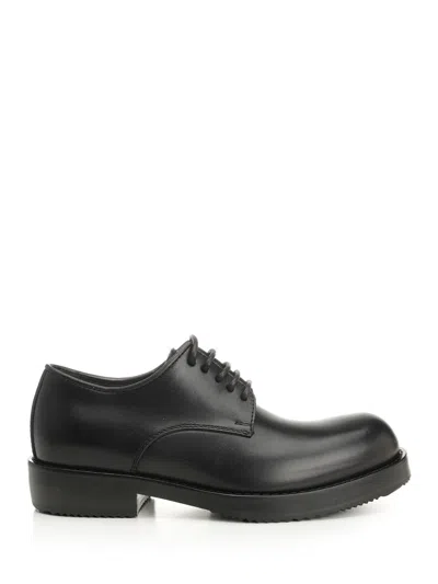 Dries Van Noten Leather Derby Shoe Lace-up Shoes Black
