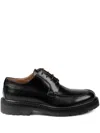 Dries Van Noten Leather Derby Shoes In Black