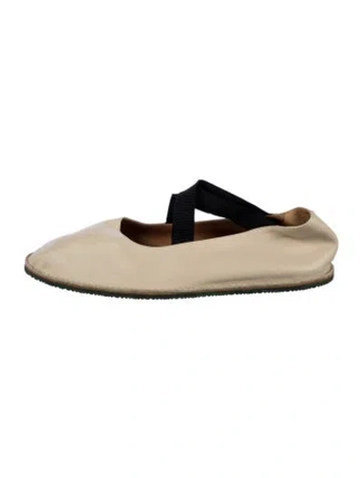 Pre-owned Dries Van Noten Leather Espadrilles In Neutral