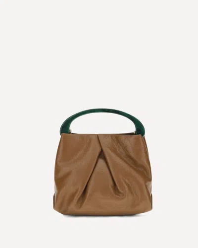 Dries Van Noten Leather Handbag In Brown