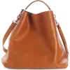 Dries Van Noten Leather Hobo Bag