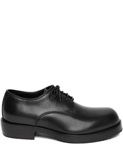 DRIES VAN NOTEN LEATHER LACE-UP DERBY SHOES