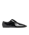 Dries Van Noten Shiny Leather Lace-up Shoe For Men In Black