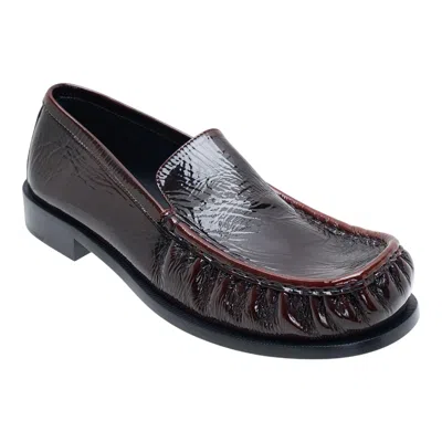 Dries Van Noten Leather Lambskin Loafers In Black