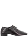 Dries Van Noten Multicolour Leather Flats In Brown