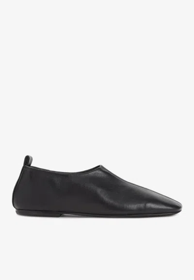 Dries Van Noten Leather Loafers In Black