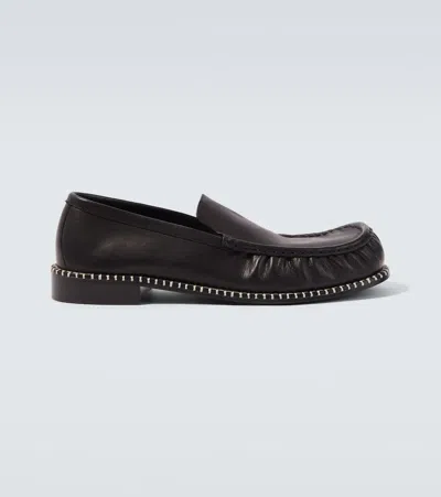 Dries Van Noten Round-toe Loafers In Black