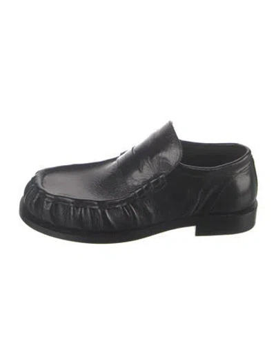 Pre-owned Dries Van Noten Leather Loafers In Black