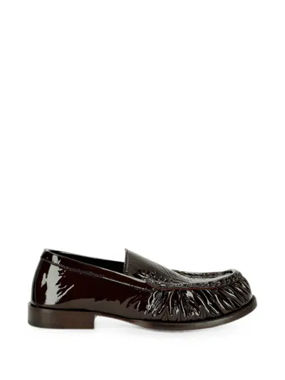 Dries Van Noten Leather Loafers In Brown
