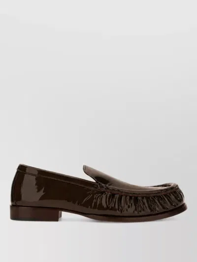Dries Van Noten Leather Loafers In Brown