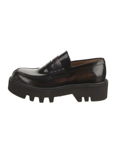Pre-owned Dries Van Noten Leather Loafers In Multi