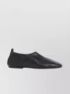 Dries Van Noten Soft Black Leather Loafers With Squared Toe In Black