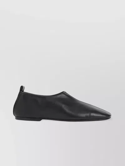 Dries Van Noten Leather Loafers Soft Squared Toe In Gray