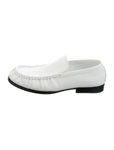 Pre-owned Dries Van Noten Leather Loafers In White