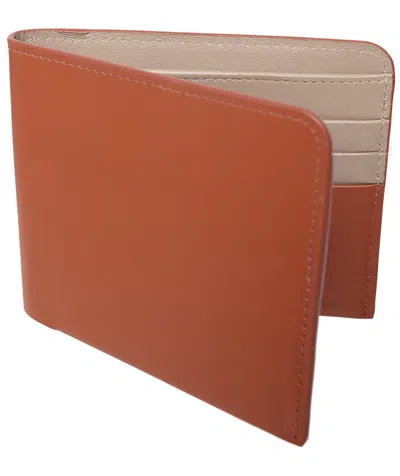 Dries Van Noten Leather Logo Wallet In Orange