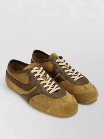 Dries Van Noten Leather Low-top Sneakers In Animal Print