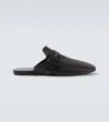 Dries Van Noten Leather Mules In Multi