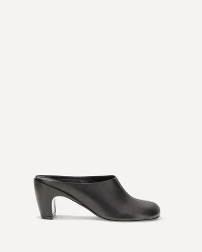 Dries Van Noten Leather Mules In Black
