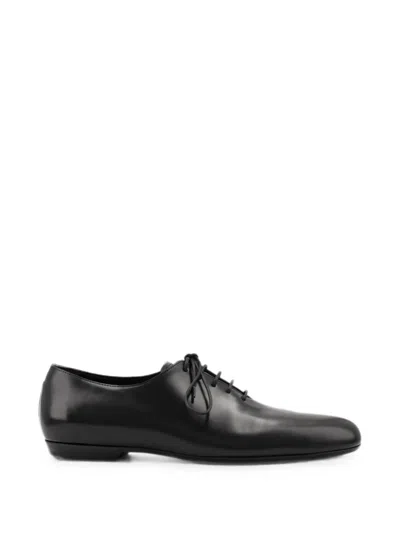 Dries Van Noten Leather Oxford Shoes In Black