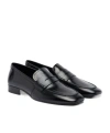 Dries Van Noten Square-toe Leather Loafers In Black