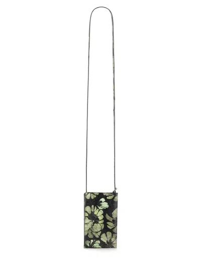 Dries Van Noten Leather Phone Case In Multicolour