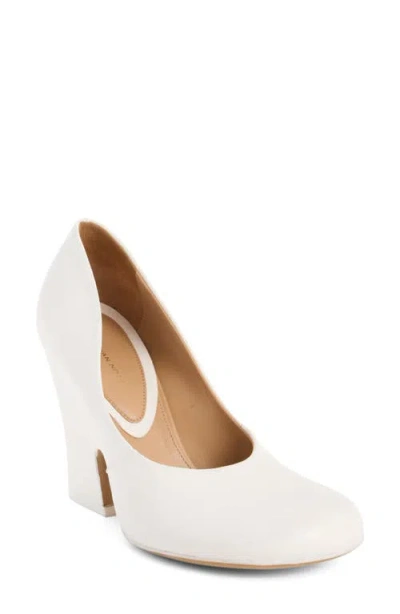 Dries Van Noten Leather Pump In White