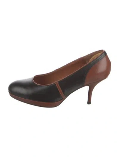 Pre-owned Dries Van Noten Leather Pumps In Black