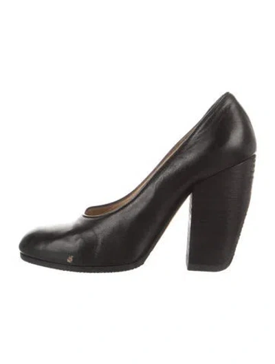Pre-owned Dries Van Noten Leather Pumps In Black