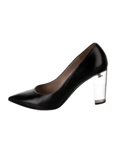 Pre-owned Dries Van Noten Leather Pumps In Black