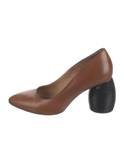 Pre-owned Dries Van Noten Leather Pumps In Black/brown