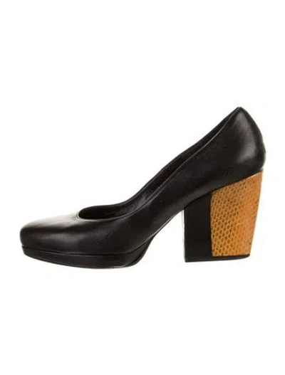 Pre-owned Dries Van Noten Leather Pumps In Blue