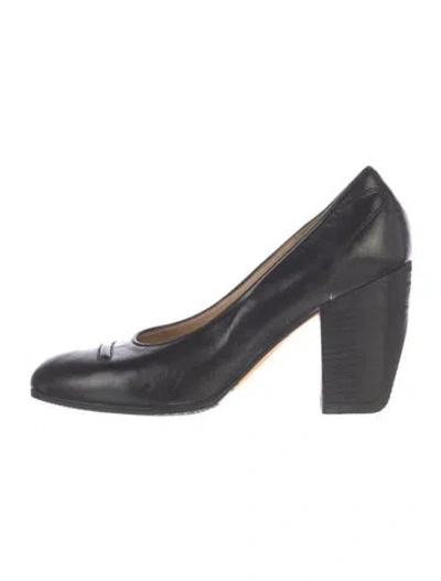 Pre-owned Dries Van Noten Leather Pumps In Blue