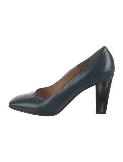Pre-owned Dries Van Noten Leather Pumps In Blue