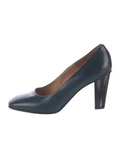 Pre-owned Dries Van Noten Leather Pumps In Blue