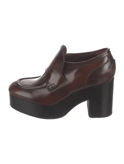 Pre-owned Dries Van Noten Leather Pumps In Brown