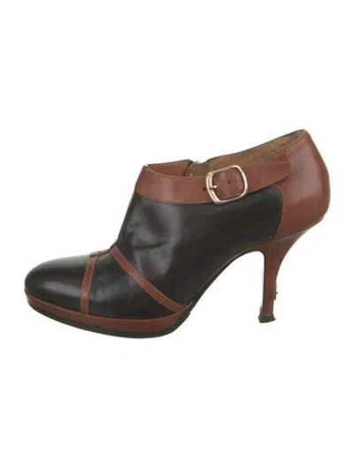 Pre-owned Dries Van Noten Leather Pumps In Brown