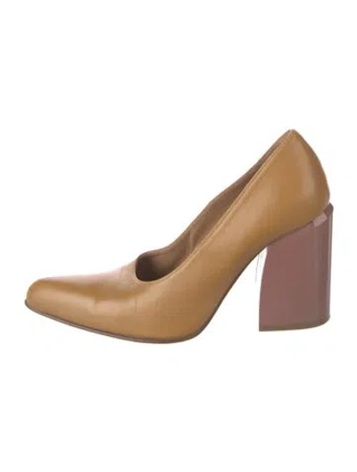 Pre-owned Dries Van Noten Leather Pumps In Brown