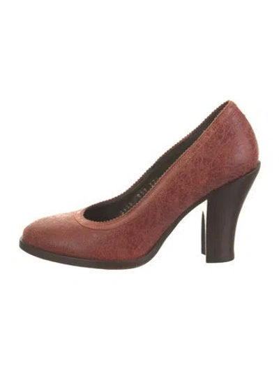 Pre-owned Dries Van Noten Leather Pumps In Brown