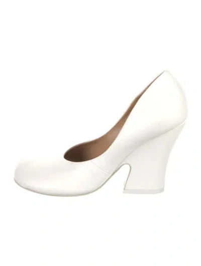 Pre-owned Dries Van Noten Leather Pumps In White