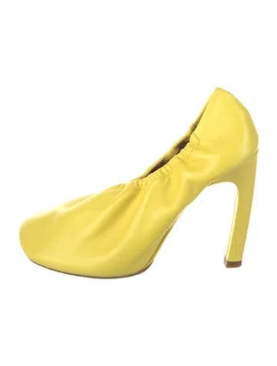 Pre-owned Dries Van Noten Leather Pumps In Yellow