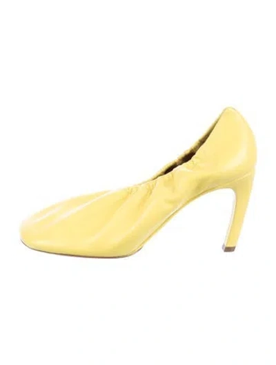 Pre-owned Dries Van Noten Leather Pumps In Yellow
