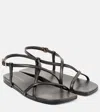 Dries Van Noten Leather Sandals In Brown