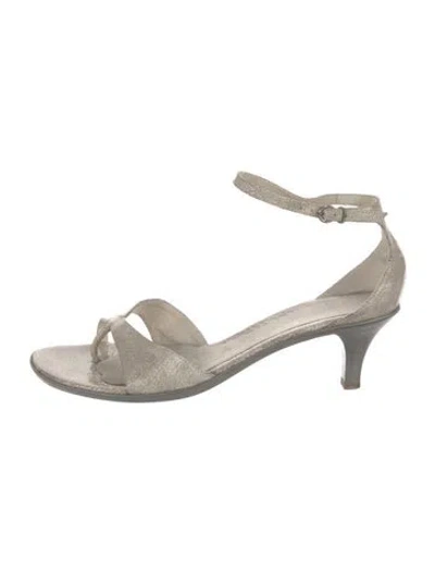 Pre-owned Dries Van Noten Leather Sandals In Neutral