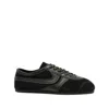 Dries Van Noten Suede Texture Sneakers Featuring Contrast Stitching