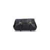 Dries Van Noten Textured Leather Shoulder Bag With Gold-tone Buckle Closure In Black